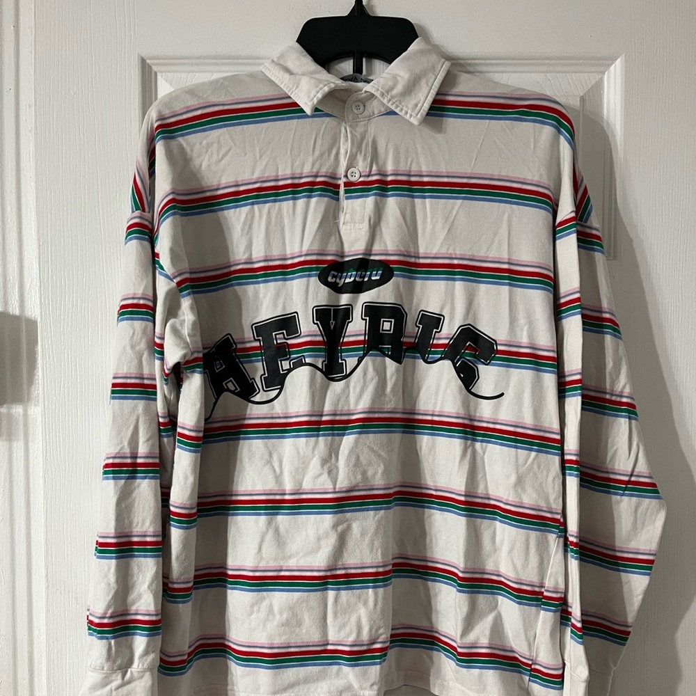 Lay Low Medium Cyberu Heybic Men’s Multi Color Button Down Long